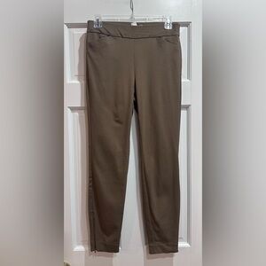 WHBM White House Black Market Skinny Ankle Pants Womens 4 Beige  Ankle Zip